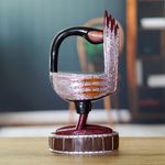 African wood carving, 'Black Sankofa' - Fair Trade Wood Sculpture of Sankofa Bird from Ghana