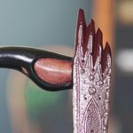 African wood carving, 'Black Sankofa' - Fair Trade Wood Sculpture of Sankofa Bird from Ghana