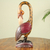 African wood carving, 'Spotted Sankofa' - Colorful African Wood Bird Sculpture Hand Carved in Ghana (image 2b) thumbail