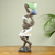 African wood sculpture, 'Medo Meba' - African Sculpture of Mother and Child Hand Carved in Wood