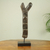 Wood sculpture, 'Ladder to Success' - Abstract Hand Carved Wood Ladder Sculpture on Stand (image 2) thumbail