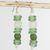 Recycled glass dangle earrings, 'Dziedzorm' - Green Beaded Earrings from Africa Fair Trade Jewelry (image 2) thumbail