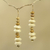 Wood beaded earrings, 'Nubueke in Brown' - African Wood Beaded Earrings Artisan Crafted Jewelry