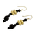 Wood beaded earrings, 'Muse' - Artisan Crafted Wood and Recycled Beads Earrings (image 2b) thumbail