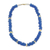 Halskette aus recyceltem Glas und Achatperlen - Handgefertigte Stretch-Halskette aus recyceltem Glas und Achatperlen