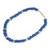 Halskette aus recyceltem Glas und Achatperlen - Handgefertigte Stretch-Halskette aus recyceltem Glas und Achatperlen