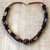 Wood beaded necklace, 'Edinam' - Wood Beaded Dangle Necklace Artisan Crafted Jewelry (image 2) thumbail