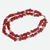 Agate beaded necklace, 'Red Velvet' - Red Agate Handcrafted African Beaded Necklace