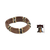 Wood stretch bracelet, 'Coffee Connection' - Eco Friendly Wood and Recycled Bead Bracelet from Ghana (image 2j) thumbail