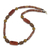 Agate and bauxite recycled beaded necklace, 'If Not for God' - Agate and Bauxite Beaded Necklace with Recycled Materials (image 2b) thumbail
