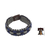 Men's wristband bracelet, 'Flowing Spring' - Blue, Gray and Black Woven Cord Bracelet for Men (image 2j) thumbail