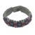 Men's wristband bracelet, 'Love and Honor' - African Hand Crafted Men's Woven Cord Bracelet