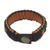 Men's wristband bracelet, 'Good Vibes' - Men's Colorful Hand Woven Cord Bracelet from Africa (image 2b) thumbail