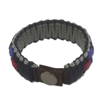 Herren-Armband - Mehrfarbiges Armband aus gewebter Kordel für Herren