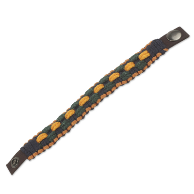 Herren-Armband - Handgefertigtes Herrenarmband aus gewebten Kordeln