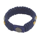 Men's wristband bracelet, 'High Expectations' - Colorful Men's Bracelet Woven from Polypropylene Cords