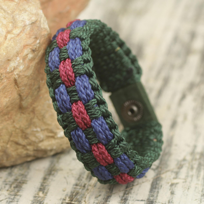 Rainbow BOHO Wire crochet bracelet - Yooladesign
