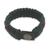 Men's wristband bracelet, 'Sincerity' - African Multicolored Men's Cord Wristband Bracelet