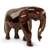 Ebony wood sculpture, 'African Bush Elephant' - Elephant Sculpture Hand Carved from Ebony Wood thumbail