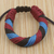 Men's wristband bracelet, 'Krobo Mountaintop' - Men's Multicolored Cord Wristband Bracelet from Ghana