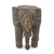 Teak wood sculpture, 'Mighty African Elephant' - Artisan Crafted Elephant Sculpture Aluminum on Teak Wood thumbail