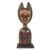 Wood sculpture, 'Obaapa' - African Woman Hand Carved Wood Aluminum Sculpture thumbail