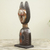 Wood sculpture, 'Obaapa' - African Woman Hand Carved Wood Aluminum Sculpture