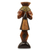 Wood sculpture, 'Shango' - African Yoruba Storm Deity Wood Sculpture Carved by Hand thumbail
