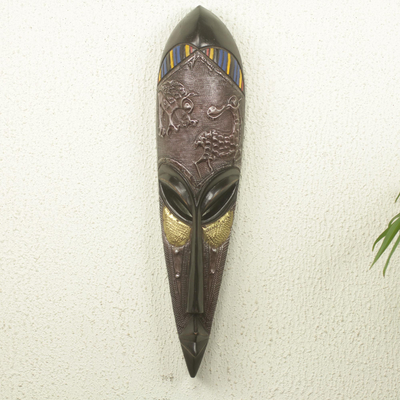 African wood mask, Fafa
