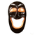 Afrikanische Holzmaske - Handgeschnitzte lachende Maske aus afrikanischem Holz aus Ghana