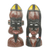 Máscaras africanas de madera, (par) - Máscaras africanas de novios para pared o mesa (par)