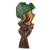 Holzskulptur - Mehrfarbige handgeschnitzte ghanaische Holzskulptur