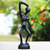 Wood sculpture, 'Dancing' - Dancing Woman African Wood Sculpture Carved by Hand