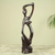 Wood sculpture, 'Fulani Beauty' - Fulani Woman Hand Carved Wood Sculpture (image 2) thumbail