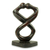 Wood sculpture, 'Medofo Pa' - Infinite Lovers Hand Carved Wood Sculpture from Ghana thumbail