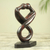 Wood sculpture, 'Medofo Pa' - Infinite Lovers Hand Carved Wood Sculpture from Ghana (image 2b) thumbail