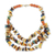 Agate beaded necklace, 'Lorlornyo' - Hand Crafted Multi Color Agate Beaded Necklace