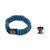 Men's wristband bracelet, 'Blue Kente' - Men's Hand Crafted Cord Wristband Bracelet in Blue and Grey