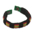 Men's wristband bracelet, 'Reggae Kente' - Men's Hand Crafted Cord Wristband Bracelet Reggae Colors (image 2d) thumbail