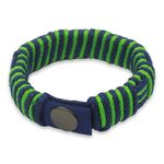 Men's wristband bracelet, 'Kente Friendship' - Kente Inspired Handcrafted Men's Wristband Bracelet