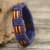 Men's wristband bracelet, 'Kente Voyager' - Handmade Men's Cord Wristband Bracelet from West Africa (image 2) thumbail
