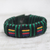 Men's wristband bracelet, 'Kente Spirit' - Artisan Crafted colourful Men's Wristband Bracelet thumbail