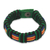 Men's wristband bracelet, 'Kente Expedition' - African Men's Cord Bracelet Hand Crafted Wristband thumbail
