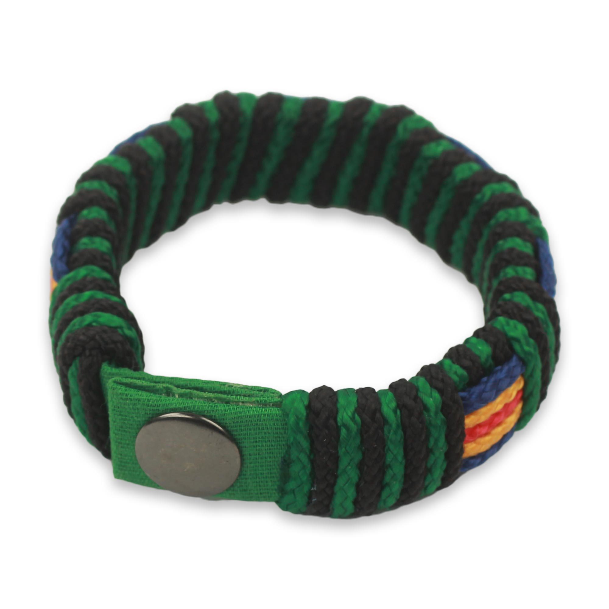 African Men's Cord Bracelet Hand Crafted Wristband Kente Expedition