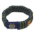 Men's wristband bracelet, 'Proud Kente' - Men's Hand Crafted Cord Wristband Bracelet (image 2b) thumbail