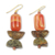 Agate and soapstone dangle earrings, 'Star of the Morning' - Handcrafted African Agate and Soapstone Earrings thumbail