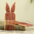 Estatuillas de madera de ébano, (par) - Peinetas africanas de ébano decorativas talladas a mano (par)