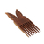 Ebony wood statuettes, 'African Combs' (pair) - Hand Carved Decorative Ebony African Combs (Pair)