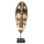 African wood mask, 'Face of Hope' - African Wood Mask on Stand Crafted by Hand in Ghana