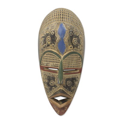 Authentic African Mask Handcrafted in Ghana